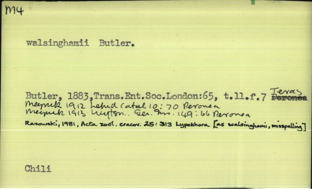 front of card